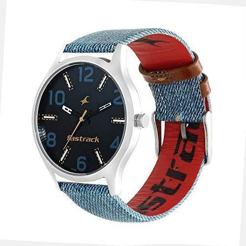 Buy Online Fastrack Denim Quartz Analog Blue Dial Stainless Steel Strap  Watch for Girls - nn6185sm01 | Titan